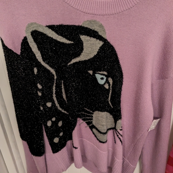 Kate Spade Panther Wool Blend Sweater Size Medium Like New - Picture 4 of 9